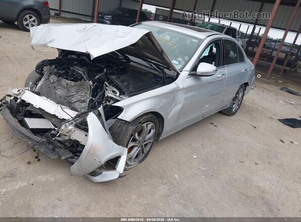 55SWF4KB2JU256401 2018 MERCEDES-BENZ C-CLASS Серебряный Передняя левая четверть