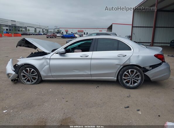 55SWF4KB2JU256401 2018 MERCEDES-BENZ C-CLASS Серебряный Панорамный вид салона 360°