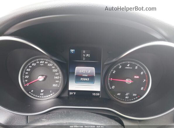 55SWF4KB3GU123879 2016 MERCEDES-BENZ C-CLASS Серебряный Вид задних сидений