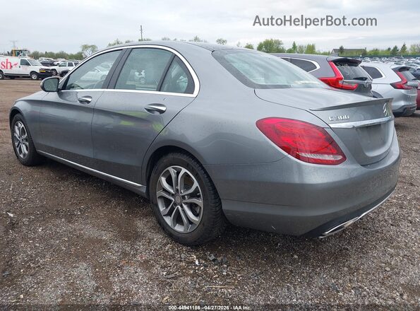 55SWF4KB3GU123879 2016 MERCEDES-BENZ C-CLASS Серебряный Задняя левая четверть