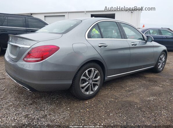 55SWF4KB3GU123879 2016 MERCEDES-BENZ C-CLASS Серебряный Задняя правая четверть