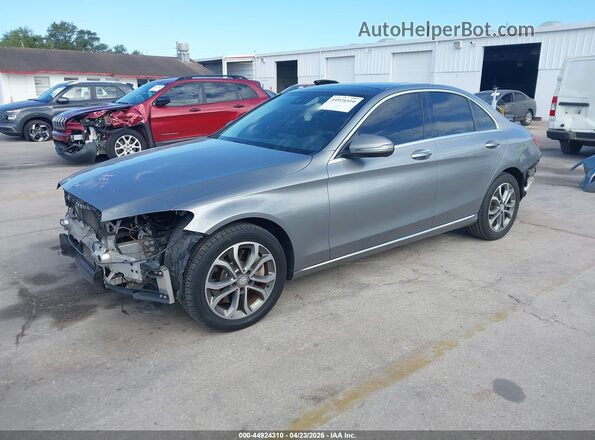 55SWF4KB3GU133425 2016 MERCEDES-BENZ C-CLASS Gray 
