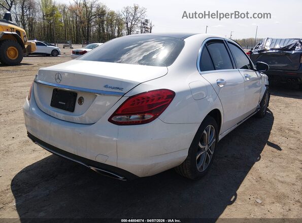 55SWF4KB3HU186658 2017 MERCEDES-BENZ C-CLASS White უკანა მარჯვენა