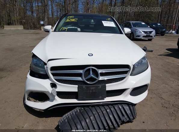 55SWF4KB3HU186658 2017 MERCEDES-BENZ C-CLASS White ხელსაწყოთა პანელის ხედი