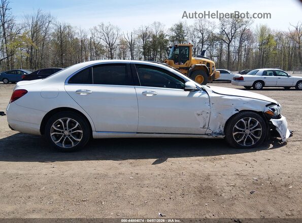 55SWF4KB3HU186658 2017 MERCEDES-BENZ C-CLASS White უკანა სალონის ხედი