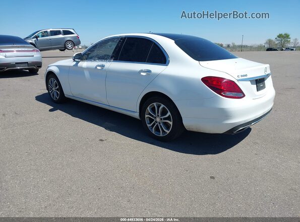 55SWF4KB3HU196980 2017 MERCEDES-BENZ C-CLASS Белый Задняя левая четверть