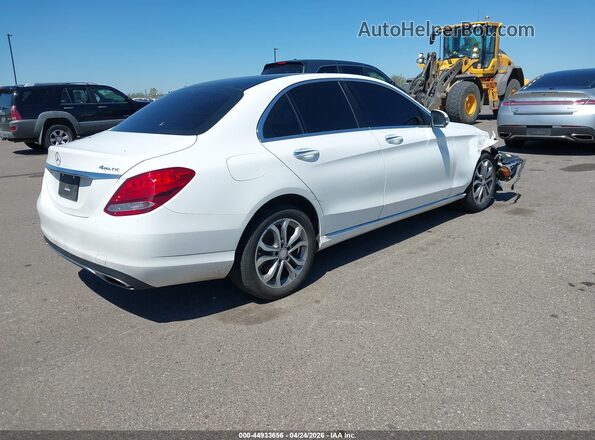 55SWF4KB3HU196980 2017 MERCEDES-BENZ C-CLASS Белый Задняя правая четверть