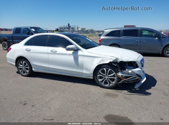 55SWF4KB3HU196980 2017 MERCEDES-BENZ C-CLASS Белый Панорамный вид салона 360°