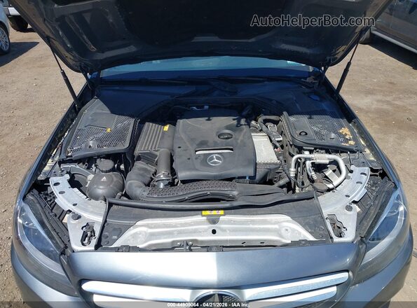 55SWF4KB3HU226656 2017 MERCEDES-BENZ C-CLASS Gray Вид ззаду