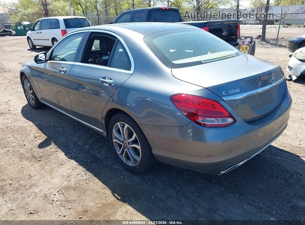 55SWF4KB3HU226656 2017 MERCEDES-BENZ C-CLASS Gray Задня ліва чверть