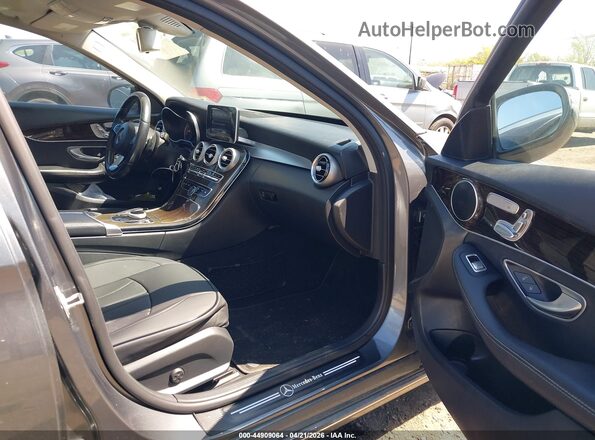 55SWF4KB3HU226656 2017 MERCEDES-BENZ C-CLASS Gray Вид салону спереду