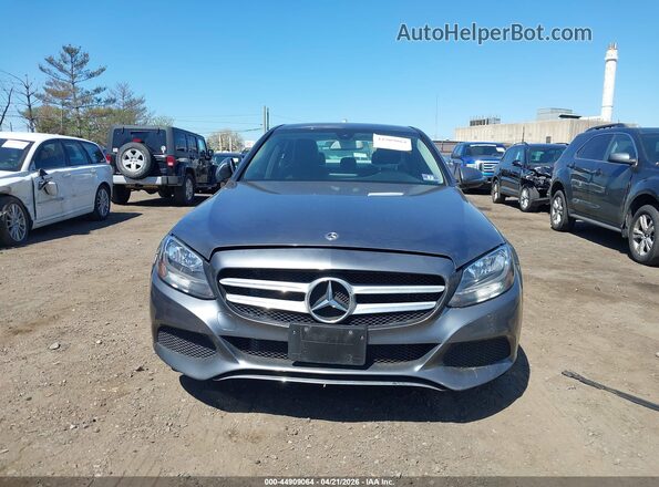 55SWF4KB3HU226656 2017 MERCEDES-BENZ C-CLASS Gray Вид щитка приладів