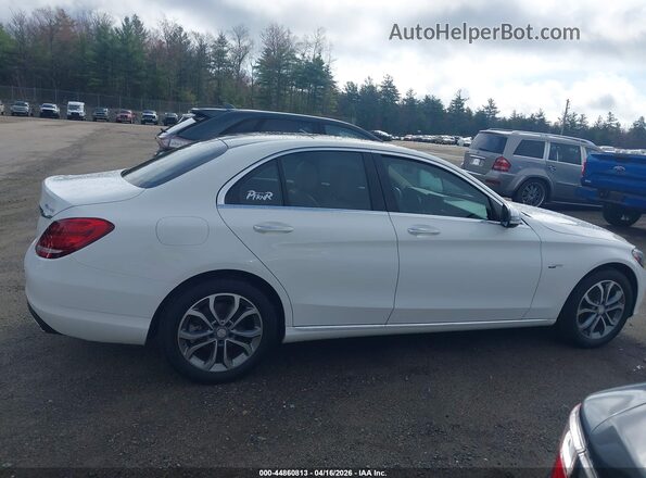 55SWF4KB4HU185552 2017 MERCEDES-BENZ C-CLASS White Widok wnętrza 360 stopni