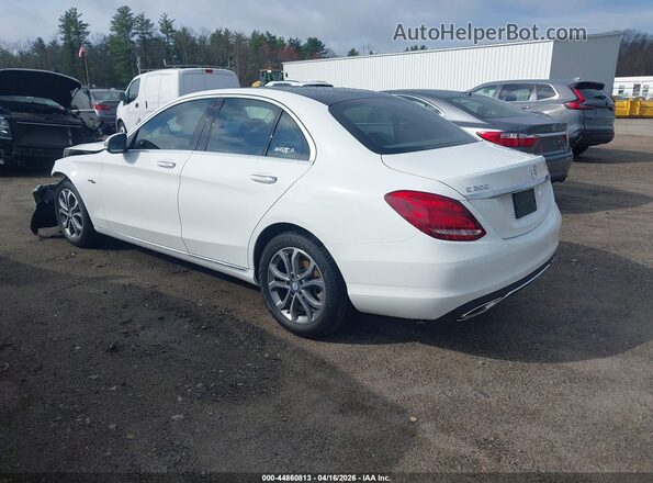 55SWF4KB4HU185552 2017 MERCEDES-BENZ C-CLASS White Tył lewy