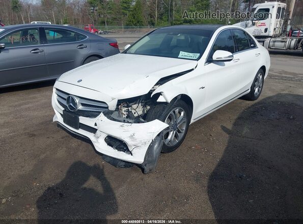 55SWF4KB4HU185552 2017 MERCEDES-BENZ C-CLASS White Przód lewy