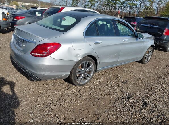55SWF4KB4JU259882 2018 MERCEDES-BENZ C-CLASS Серый Задняя правая четверть