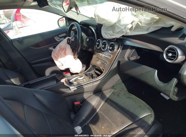 55SWF4KB4JU259882 2018 MERCEDES-BENZ C-CLASS Серый Вид салона спереди