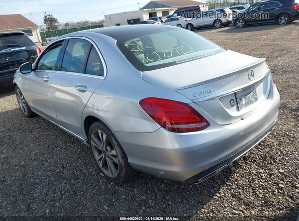 55SWF4KB4JU259882 2018 MERCEDES-BENZ C-CLASS Серый Задняя левая четверть
