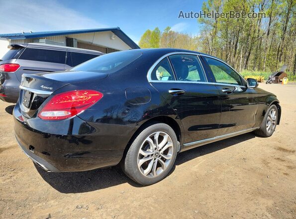 55SWF4KB4JU271269 2018 MERCEDES-BENZ C Black Tył prawy