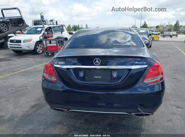 55SWF4KB4JU279274 2018 MERCEDES-BENZ C-CLASS Dark Blue 