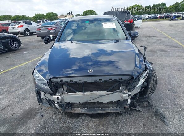 55SWF4KB4JU279274 2018 MERCEDES-BENZ C-CLASS Dark Blue Вид задньої частини салону