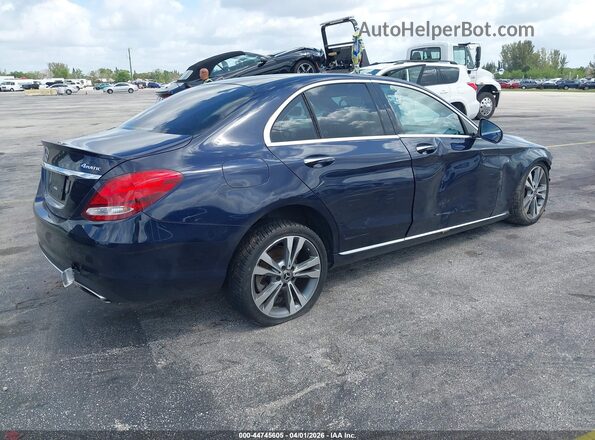 55SWF4KB4JU279274 2018 MERCEDES-BENZ C-CLASS Dark Blue Задня права чверть