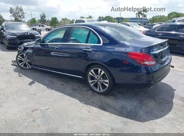 55SWF4KB4JU279274 2018 MERCEDES-BENZ C-CLASS Dark Blue Задня ліва чверть