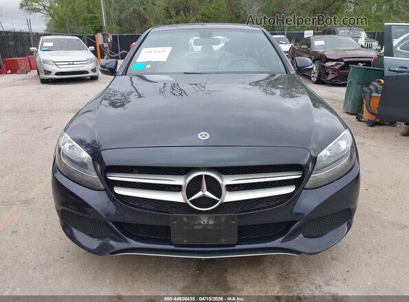 55SWF4KB5JU254299 2018 MERCEDES-BENZ C-CLASS Dark Blue Vista del cuadro de instrumentos