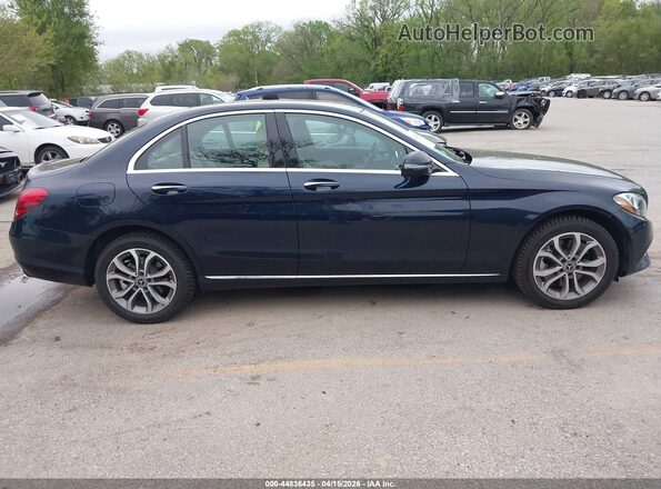 55SWF4KB5JU254299 2018 MERCEDES-BENZ C-CLASS Dark Blue Vista interior trasera