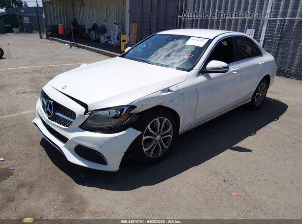 55SWF4KB7HU202957 2017 MERCEDES-BENZ C-CLASS White Front left
