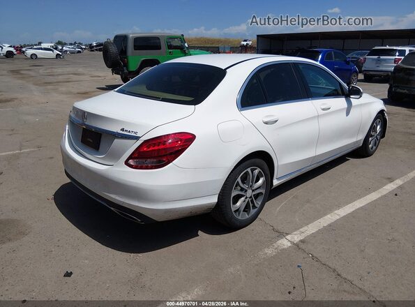 55SWF4KB7HU202957 2017 MERCEDES-BENZ C-CLASS White Rear right