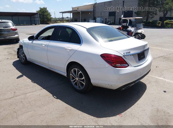 55SWF4KB7HU202957 2017 MERCEDES-BENZ C-CLASS White Rear left