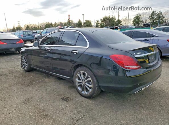 55SWF4KB8GU142878 2016 MERCEDES-BENZ C Черный Задняя левая четверть