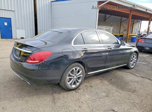 55SWF4KB8GU142878 2016 MERCEDES-BENZ C Черный Задняя правая четверть