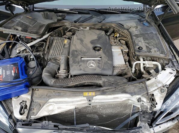 55SWF4KB8GU142878 2016 MERCEDES-BENZ C Черный Вид задней части салона