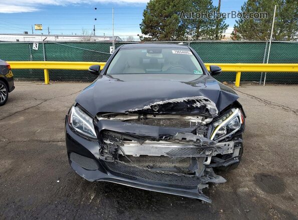 55SWF4KB8GU142878 2016 MERCEDES-BENZ C Черный Вид спереди