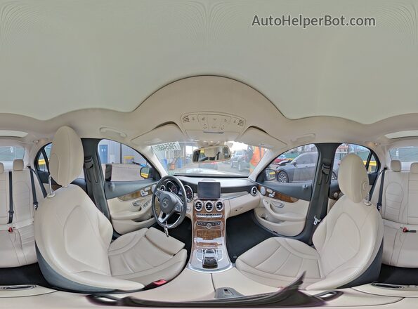 55SWF4KB8GU142878 2016 MERCEDES-BENZ C Черный Вид наклейки с VIN-кодом