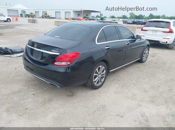 55SWF4KB8GU145022 2016 MERCEDES-BENZ C-CLASS Black Հետևի աջ