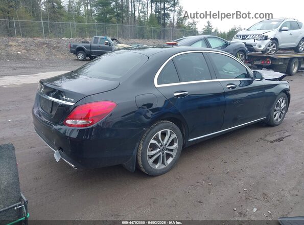55SWF4KB8JU237268 2018 MERCEDES-BENZ C-CLASS Black Tył prawy