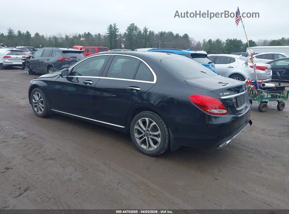 55SWF4KB8JU237268 2018 MERCEDES-BENZ C-CLASS Black Tył lewy