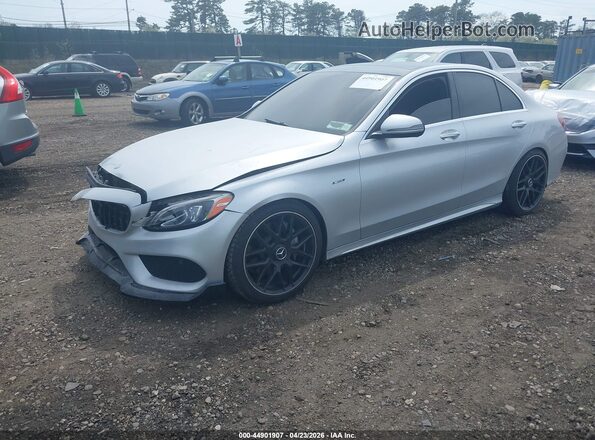 55SWF4KB9GU110568 2016 MERCEDES-BENZ C-CLASS Silver Front left