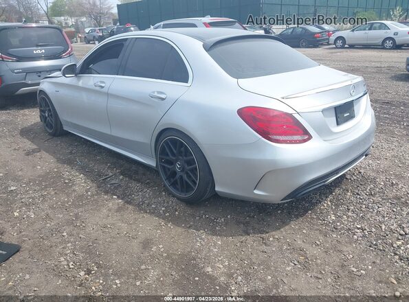 55SWF4KB9GU110568 2016 MERCEDES-BENZ C-CLASS Silver Rear left