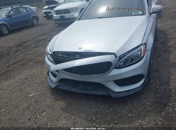 55SWF4KB9GU110568 2016 MERCEDES-BENZ C-CLASS Silver Instrument cluster view