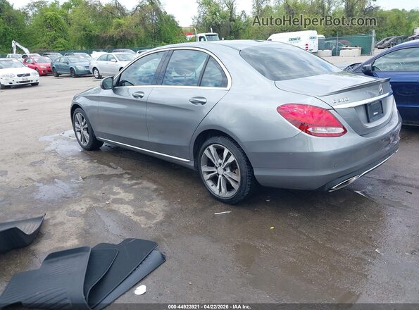 55SWF4KBXGU111194 2016 MERCEDES-BENZ C-CLASS Gray Հետևի ձախ