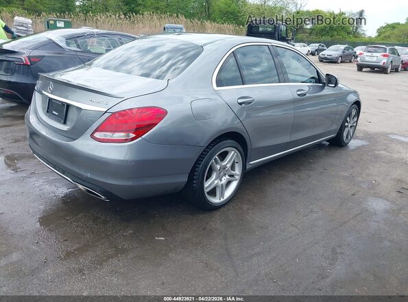 55SWF4KBXGU111194 2016 MERCEDES-BENZ C-CLASS Gray Հետևի աջ