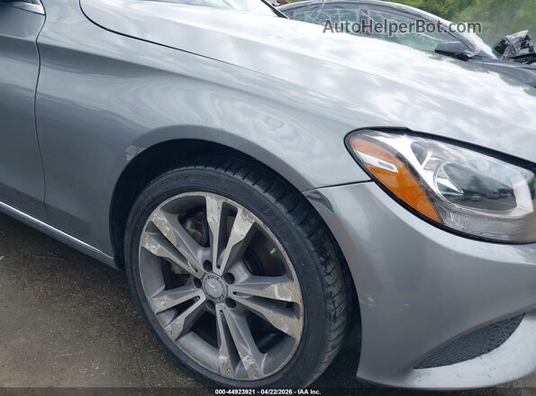 55SWF4KBXGU111194 2016 MERCEDES-BENZ C-CLASS Gray Դիմացի տեսք