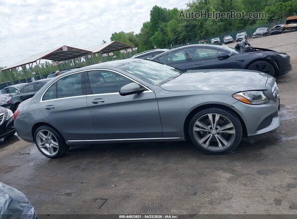 55SWF4KBXGU111194 2016 MERCEDES-BENZ C-CLASS Gray Սալոնի հետևի տեսք