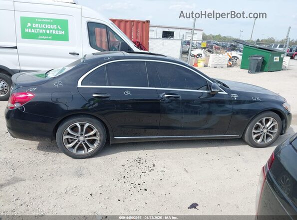 55SWF4KBXGU168432 2016 MERCEDES-BENZ C-CLASS Black Սալոնի հետևի տեսք