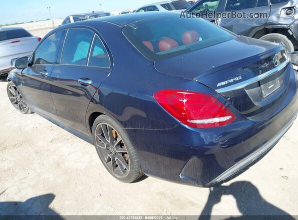 55SWF6EB0HU218523 2017 MERCEDES-BENZ AMG C 43 Blue Tył lewy