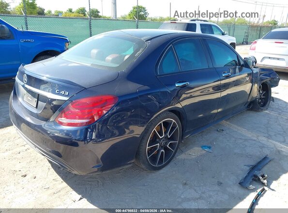 55SWF6EB0HU218523 2017 MERCEDES-BENZ AMG C 43 Blue Tył prawy